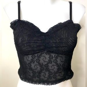 Forever 21 black lace camisole Large